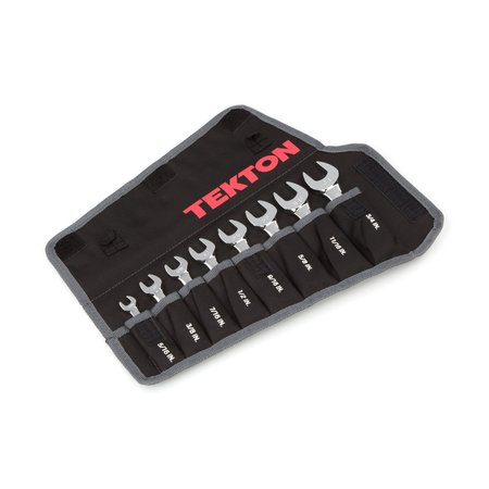 Tekton Stubby Reversible Ratcheting Combination Wrench Set, 8-Piece - Pouch WRN51086